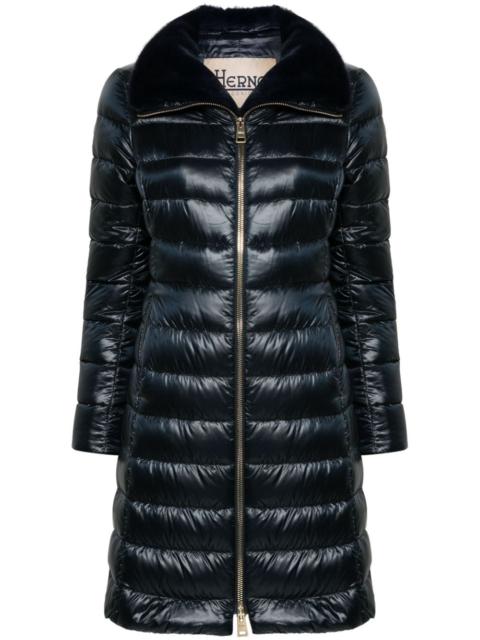 Herno logo-plaque coat