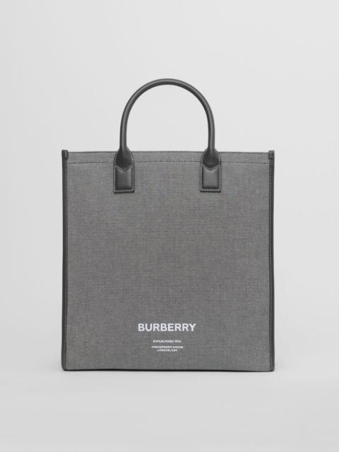 Burberry Horseferry Print Cotton Canvas Tote