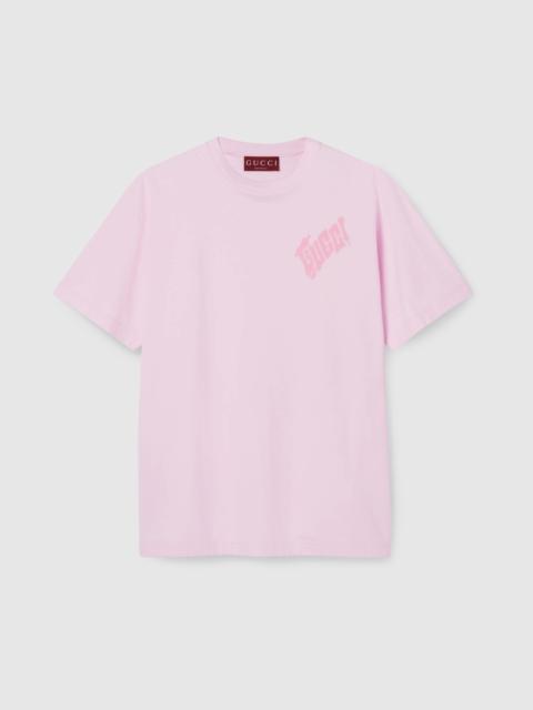 GUCCI Cotton jersey T-shirt with Gucci logo