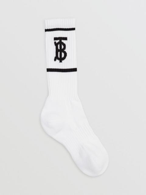 Burberry Monogram Motif Intarsia Socks