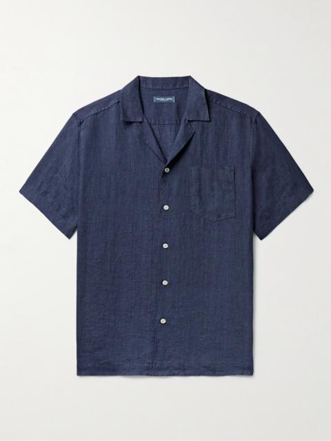 FRESCOBOL CARIOCA Angelo Camp-Collar Linen Shirt
