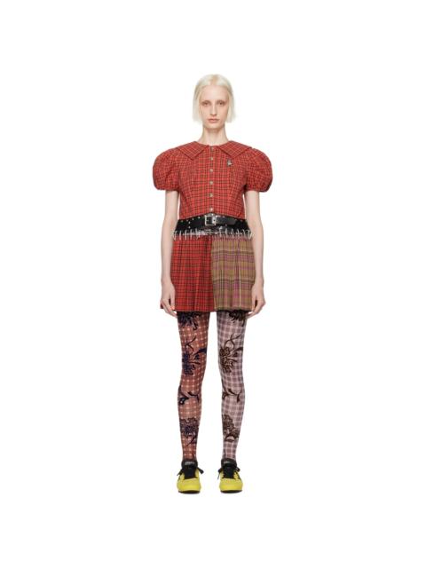 Chopova Lowena Red Judith Carabiner Minidress