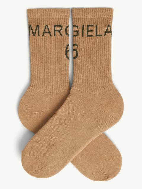 MM6 Maison Margiela Margiela 6 logo knit socks
