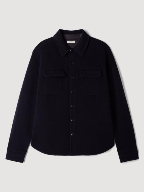 Sandro BOILED WOOL OVERSHIRT