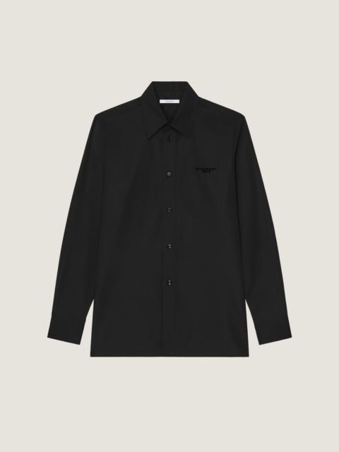 Givenchy SHIRT IN POPLIN WITH GIVENCHY PARIS EMBROIDERY