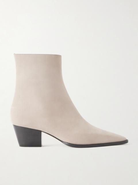 Manolo Blahnik Aliera 50 Nubuck Ankle Boots