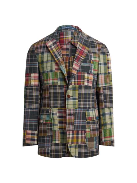 Polo Ralph Lauren Men's Checked Patchwork Cotton Blazer - Patchwork