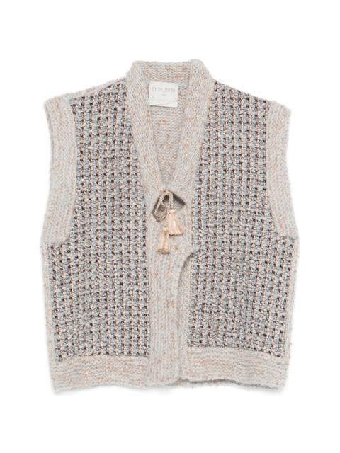 forte_forte sleeveless cardigan