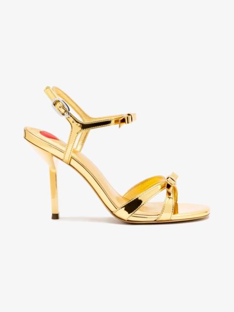 Larroudé Brooks Sandal In Gold Specchio