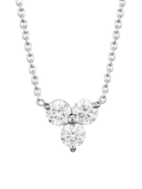 ROBERTO COIN Women's Diamond Classic 18K White Gold & Diamond Cluster Pendant Necklace - White Gold