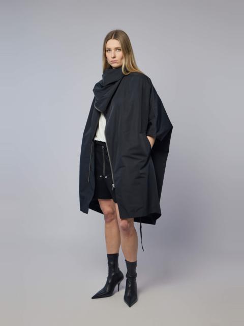 Rick Owens Woven Coat - Sail Biker Coat Black