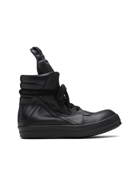 Rick Owens Black Temple Geobasket Sneakers