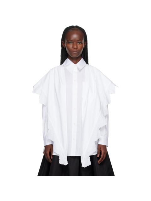 Simone Rocha White Pointed Collar Shirt