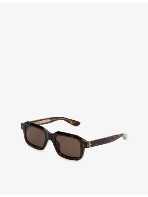 RETROSUPERFUTURE 8000 Martini Ray Rectangle-Frame Tortoiseshell Acetate Sunglasses