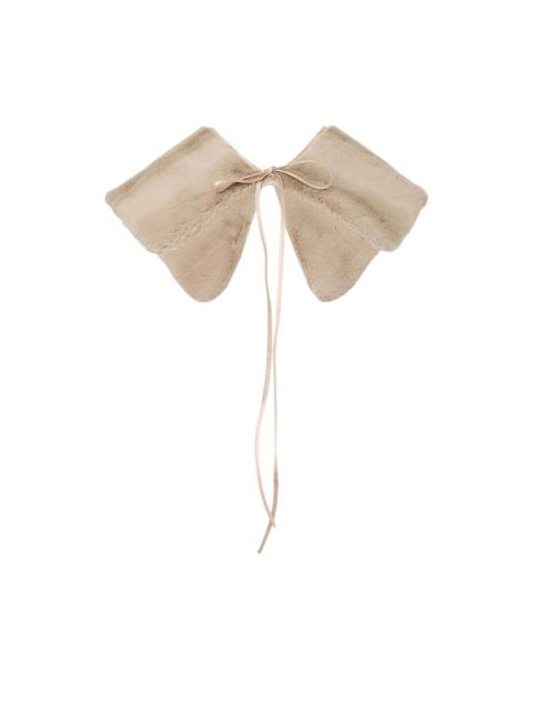 N°21 faux-fur collar