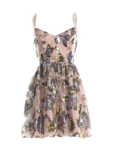Dress The Population Women's Kaitrin Sequin Fit & Flare Minidress - Lilac Multi