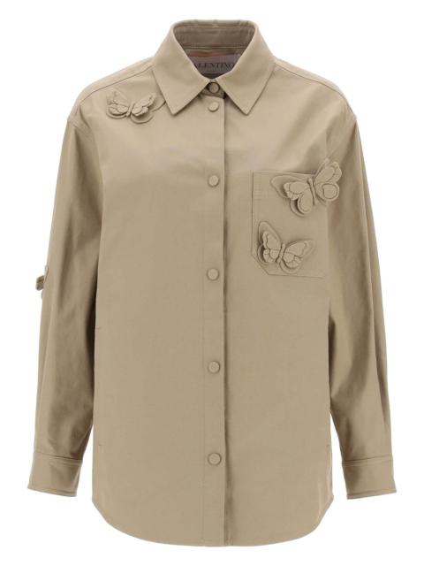 Stretch Cotton Canvas overshirt with high reliefs Valentino