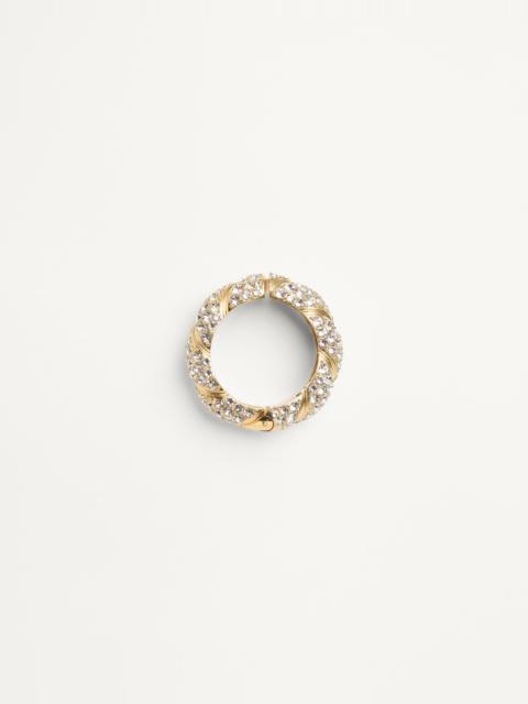 MONO PAS PLUS EARRING IN METAL AND SWAROVSKI® CRYSTALS
