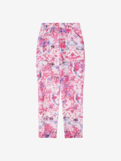 VAYONEO TIE AND DYE COTTON PANTS