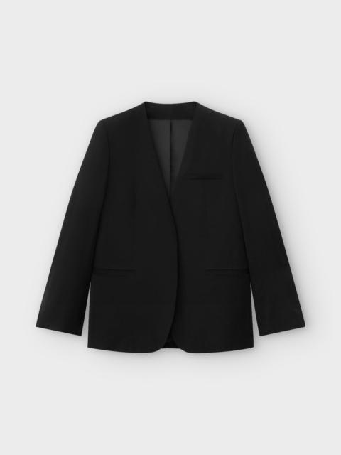 Totême Collarless suit blazer black