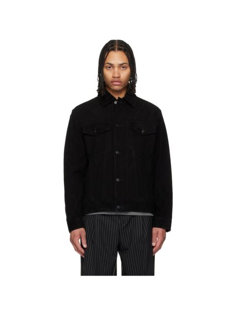 BOSS Black Goatskin Suede Jacket