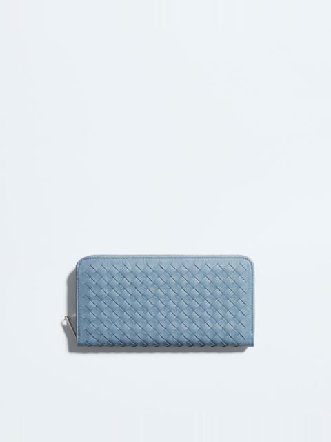 Bottega Veneta Woven Mycelium Zip-Around Wallet