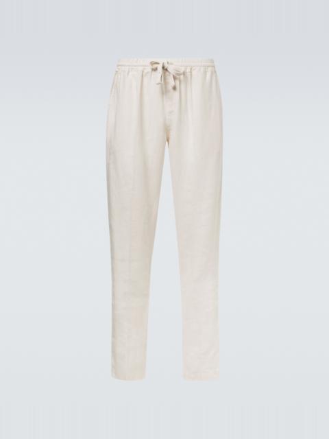 FEDELI Bonifacio linen tapered pants