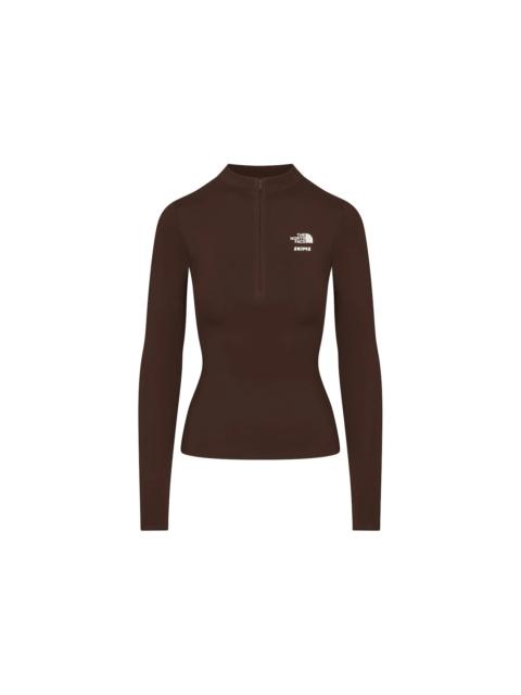 SKIMS SKIMS x TNF Refina Long Sleeve Top Cocoa