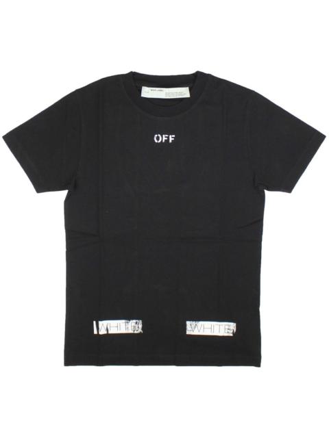 Off-White Diag-stripe cotton T-shirt