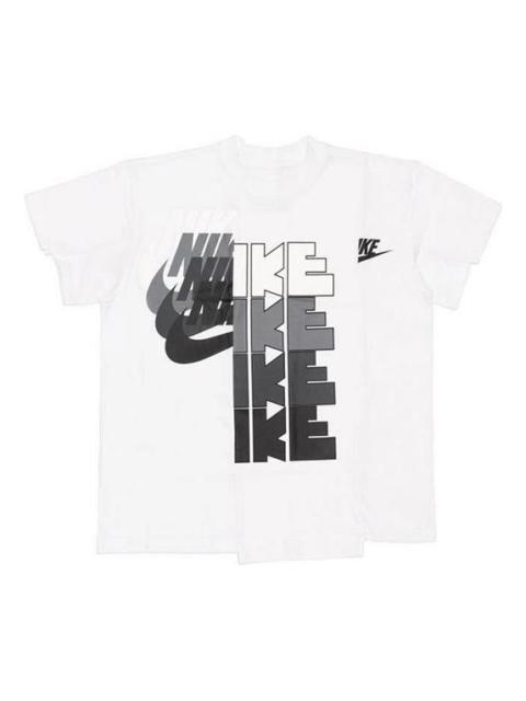 Nike (WMNS) Nike x Sacai Hybrid T-Shirt 'White' CD6310-100