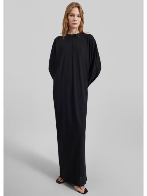 DARKPARK Darkpark Frida Light Jersey Cuff Long Sleeve Dress - Black