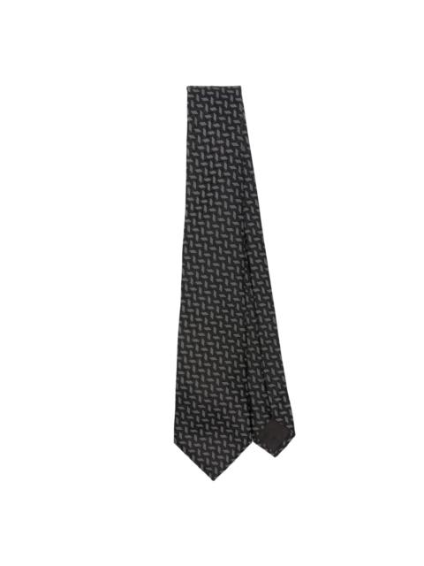 patterned-jacquard tie