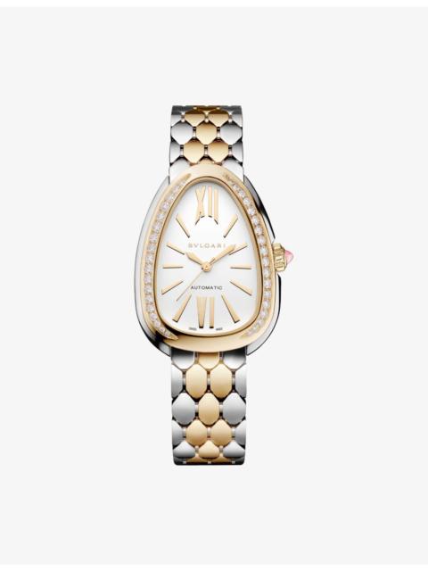 BVLGARI Serpenti Seduttori 18ct Yellow Gold, Stainless-Steel Diamond Automatic Watch