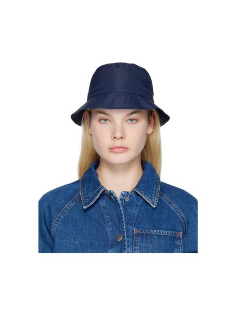 A.P.C. Navy Bob Mark Bucket Hat