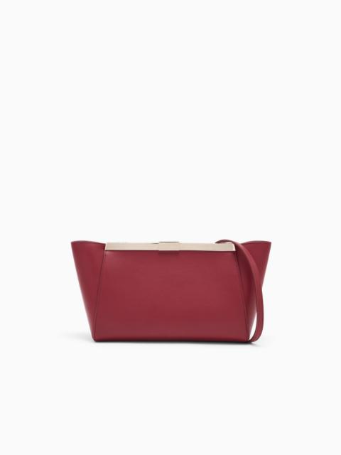 GIORGIO ARMANI CLUTCH IN LEATHER WITH SPLIT LEATHER LINING