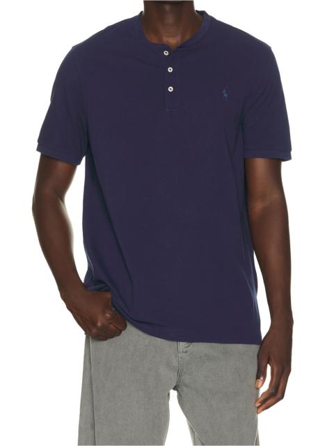 Polo Ralph Lauren Short Sleeve Garment Dyed Featherweight Mesh Henley T-Shirt
