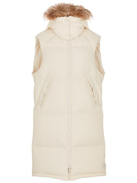 Yves Salomon Fur-trimmed quilted shell gilet | REVERSIBLE