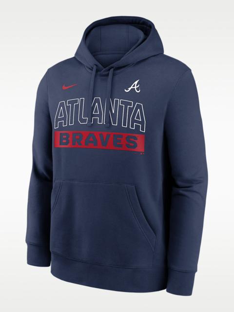 Nike Atlanta Braves Club Men's Nike MLB Pullover Hoodie