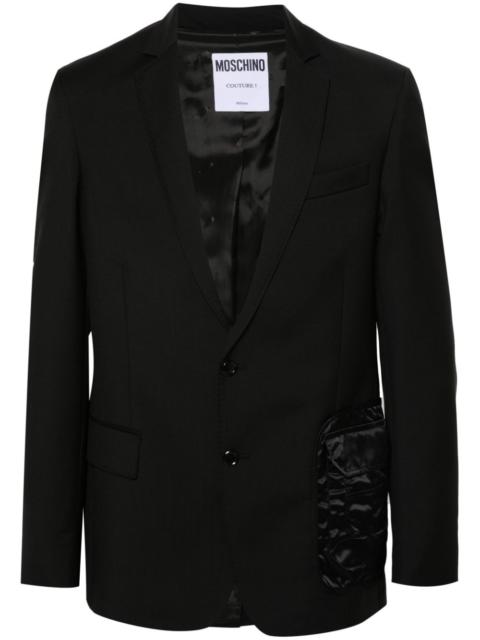 single-breasted wool blazer