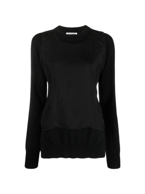 Jil Sander open-back detail knit jumper - Black