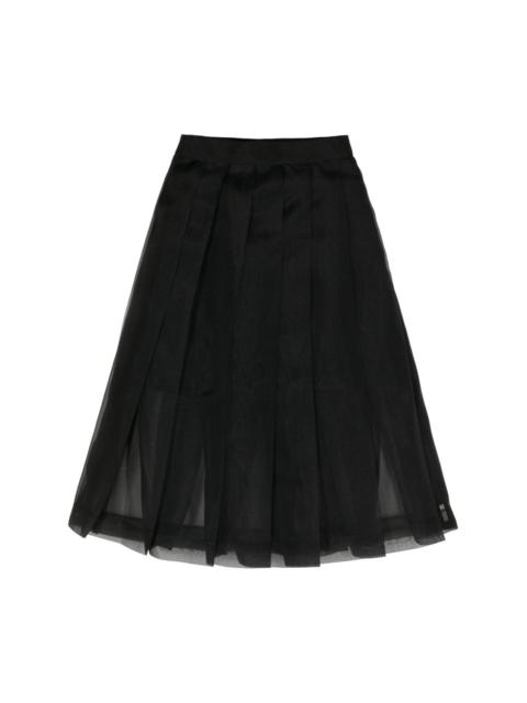 UNDERCOVER pleated A-line skirt