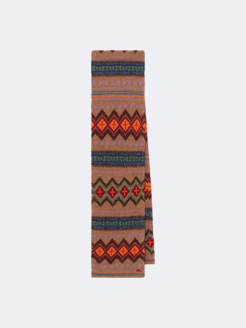 Polo Ralph Lauren Wool, cotton, and linen-blend scarf