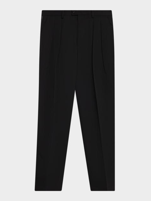 Dolce & Gabbana Men's Wool Tailored Double-Pleated Formal Pants