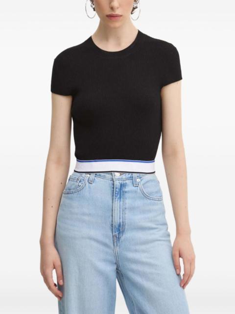 HUGO ribbed band top