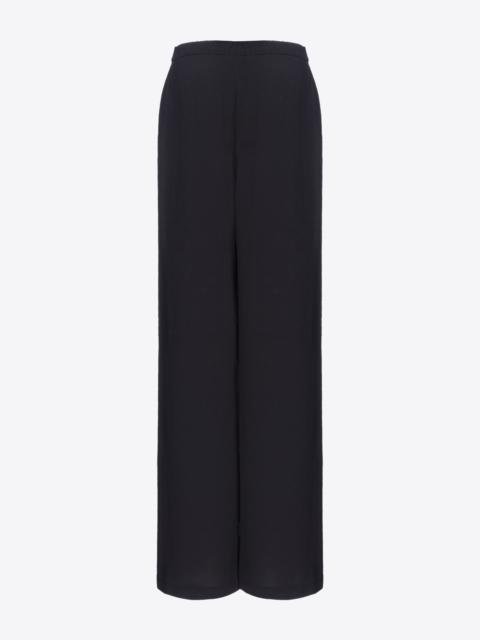 PINKO CREPE DE CHINE PULL-ON TROUSERS