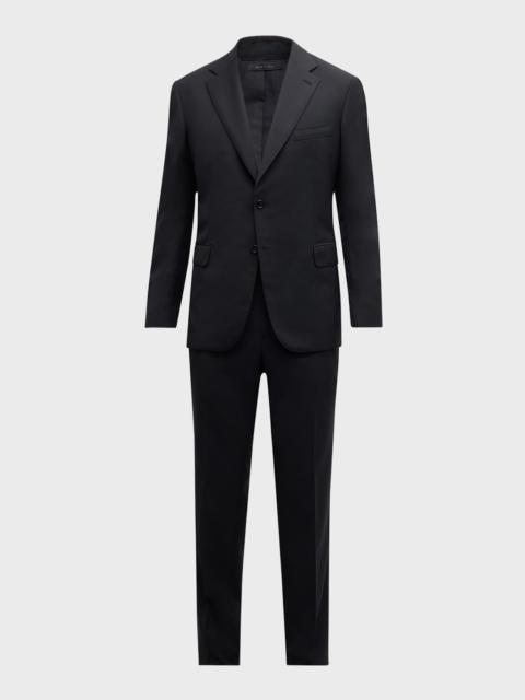 Brioni Men's Tonal Stripe Stretch Wool Suit