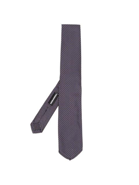 DSQUARED2 patterned silk tie