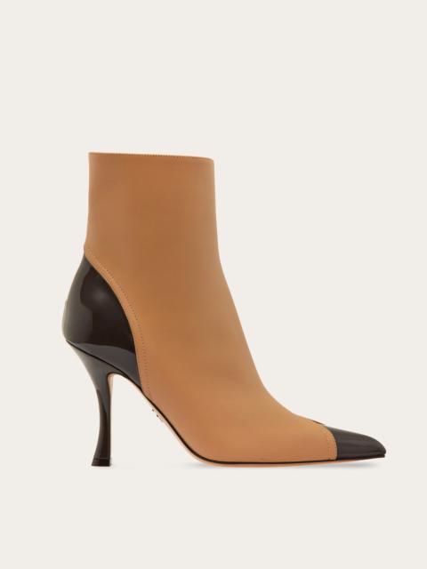 FERRAGAMO Ankle boot with contrasting inlays