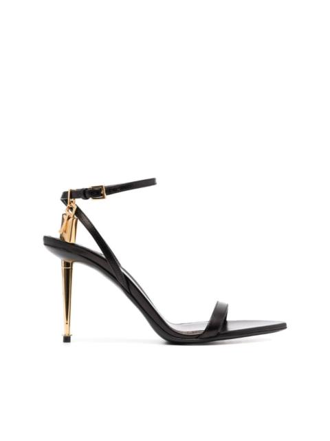 TOM FORD Padlock 85mm leather sandals