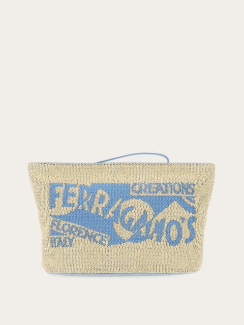 FERRAGAMO Pouch with logo